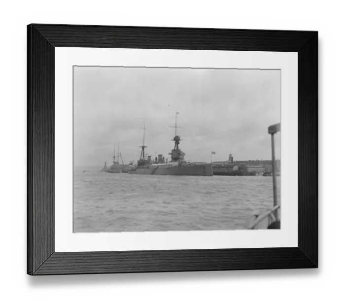Framed Print : HMAS Australia was one of three Indefatigable-class battlecruisers built for