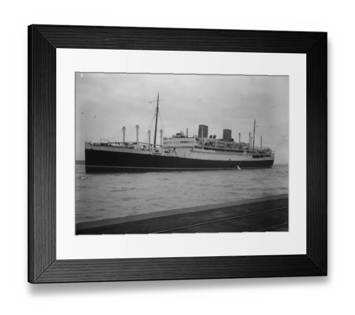 Framed Print : On her maiden voyage. The New Zealand Shipping Cos new motor liner Rangitane Framed Print : On her maiden voyage. The New Zealand Shipping Cos new motor liner Rangitane