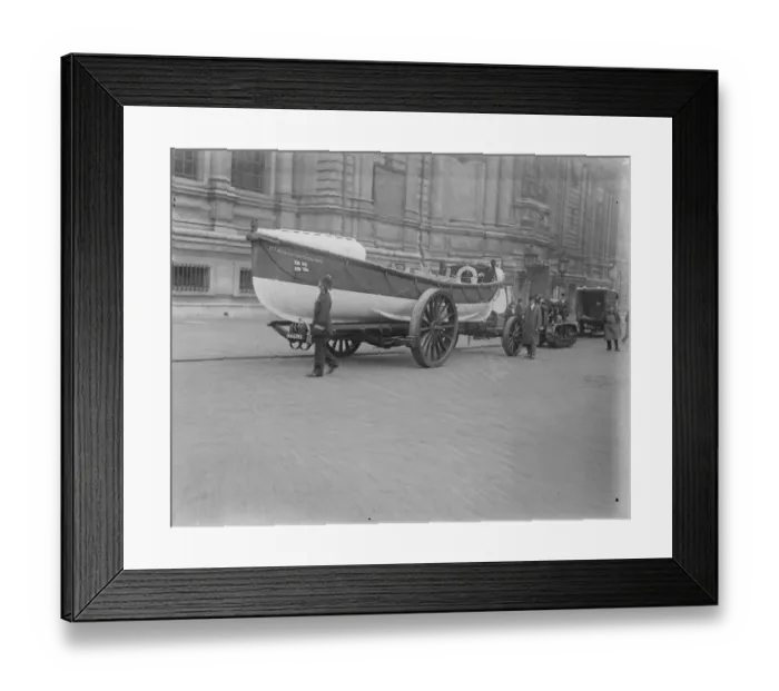 Framed Print : The lifeboat being brought to London for her Royal Highnesss inspection D 7 Framed Print : The lifeboat being brought to London for her Royal Highnesss inspection D 7