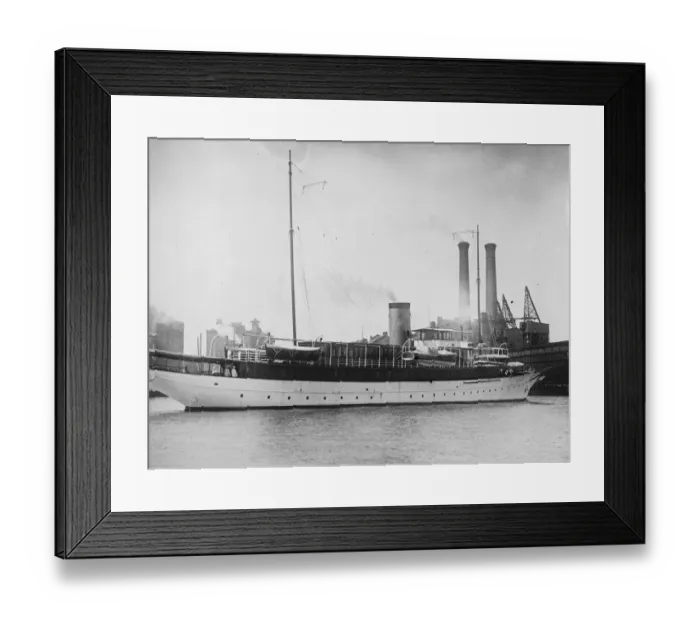 Framed Print : Sialia, Henry Fords yacht June 1926 Framed Print : Sialia, Henry Fords yacht June 1926
