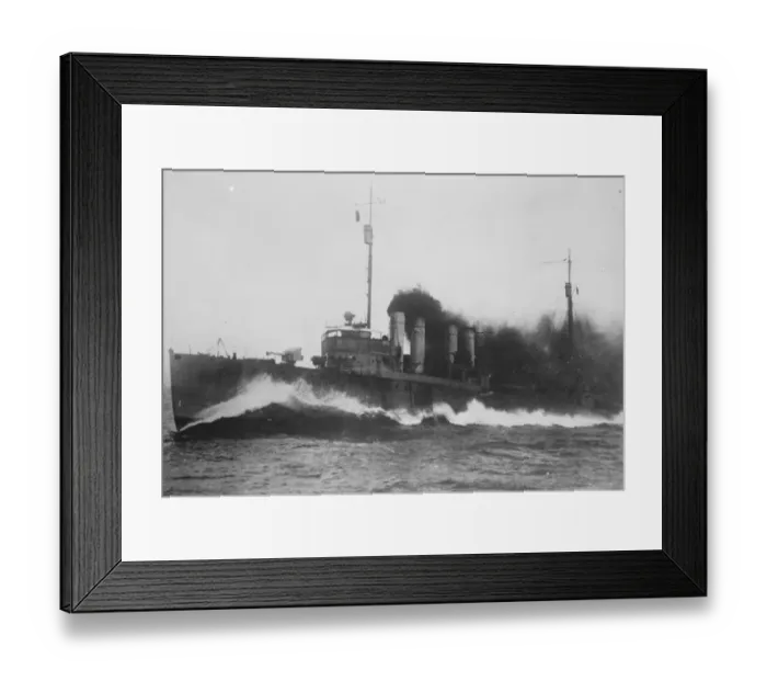 Framed Print : USS destroyer Preble at full speed. 1927 Framed Print : USS destroyer Preble at full speed. 1927