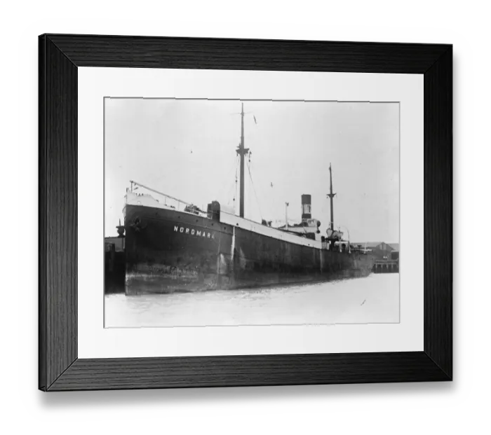 Framed Print : Alleged gun running, German vessel seized at Durban, South Africa. The Nordmark Framed Print : Alleged gun running, German vessel seized at Durban, South Africa. The Nordmark