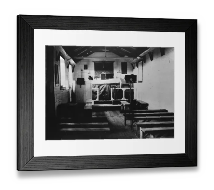 Framed Print : The loneliest outpost of the Empire. The church interior in Edinburgh on the South Framed Print : The loneliest outpost of the Empire. The church interior in Edinburgh on the South