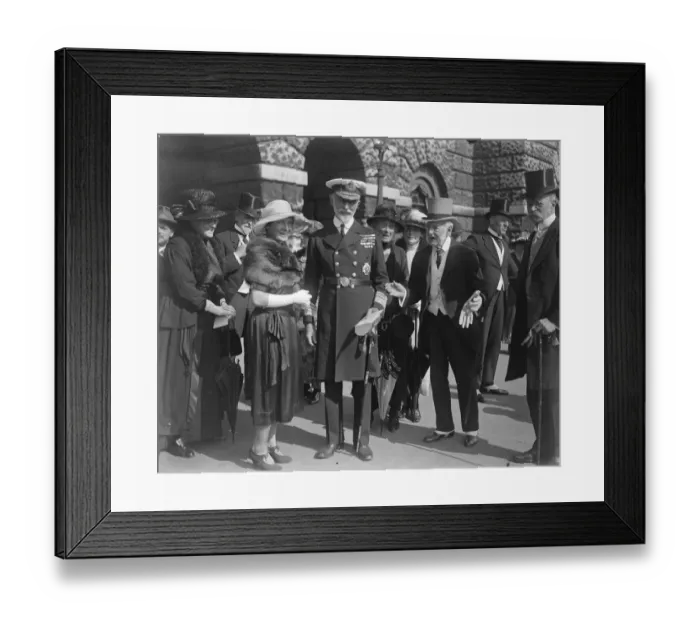 Framed Print : Admiral father and Admiral son at a Sunday review. The NL Naval Unit and Sea Cadet Framed Print : Admiral father and Admiral son at a Sunday review. The NL Naval Unit and Sea Cadet