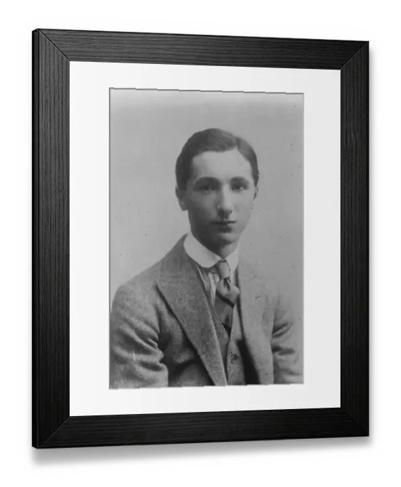 Framed Print : Farmers Son as Kings Medallist John Austin Field Shipp, the youngest son of North Wooton farmer Framed Print : Farmers Son as Kings Medallist John Austin Field Shipp, the youngest son of North Wooton farmer