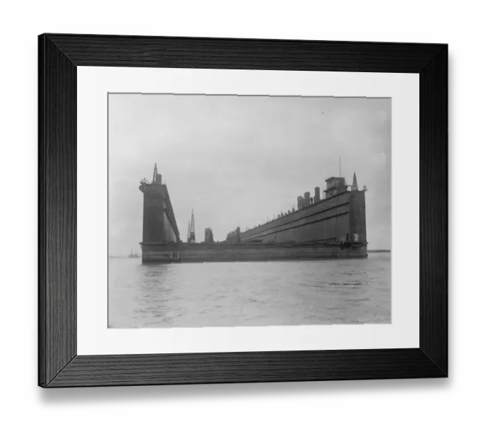 Framed Print : Gigantic German Floating Dock Surredered An amazing structure berthed at Sheerness Framed Print : Gigantic German Floating Dock Surredered An amazing structure berthed at Sheerness