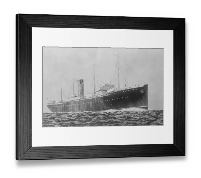 Framed Print : painting ofss Albania 1921 Framed Print : painting ofss Albania 1921