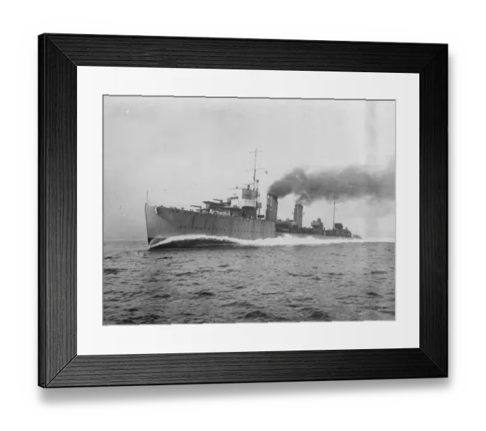 Framed Print : An ocean greyhound : new destroyers high speed. HMS Amazon during speed trials on the Clyde Framed Print : An ocean greyhound : new destroyers high speed. HMS Amazon during speed trials on the Clyde