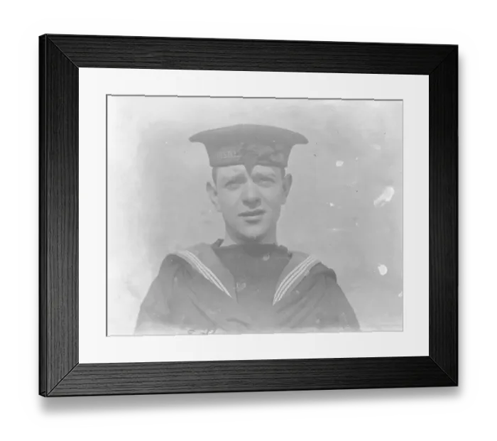 Framed Print : A blue jacket portrait unknown 1920 Framed Print : A blue jacket portrait unknown 1920