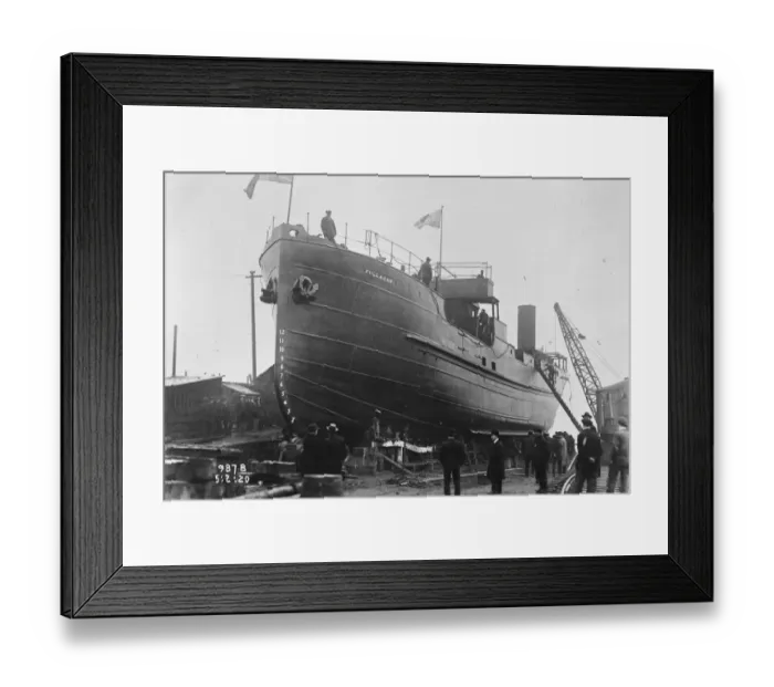 Framed Print : Welded Ship Fullagar February 1920