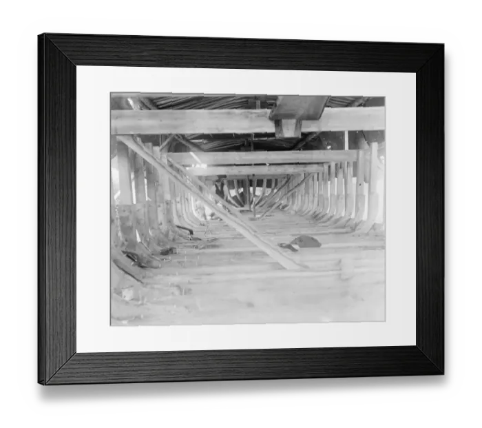 Framed Print : Barge building at Farnborough 30 October 1920 Framed Print : Barge building at Farnborough 30 October 1920