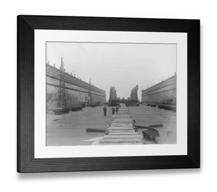 Framed Print : Gigantic German Floating Dock Surredered An amazing structure berthed at Sheerness Framed Print : Gigantic German Floating Dock Surredered An amazing structure berthed at Sheerness