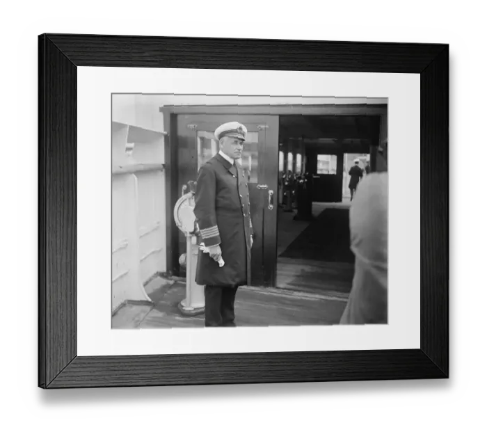 Framed Print : Captain W R D Irvine Commander of the Berengaria 23 August 1924 Framed Print : Captain W R D Irvine Commander of the Berengaria 23 August 1924