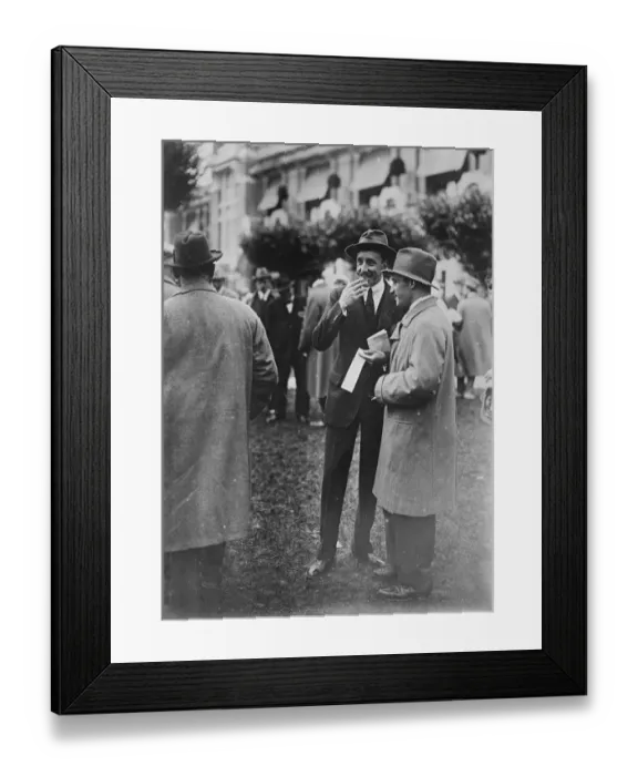 Framed Print : King Alfonso at the French races The King of Spain and the Shah of Persia were Framed Print : King Alfonso at the French races The King of Spain and the Shah of Persia were