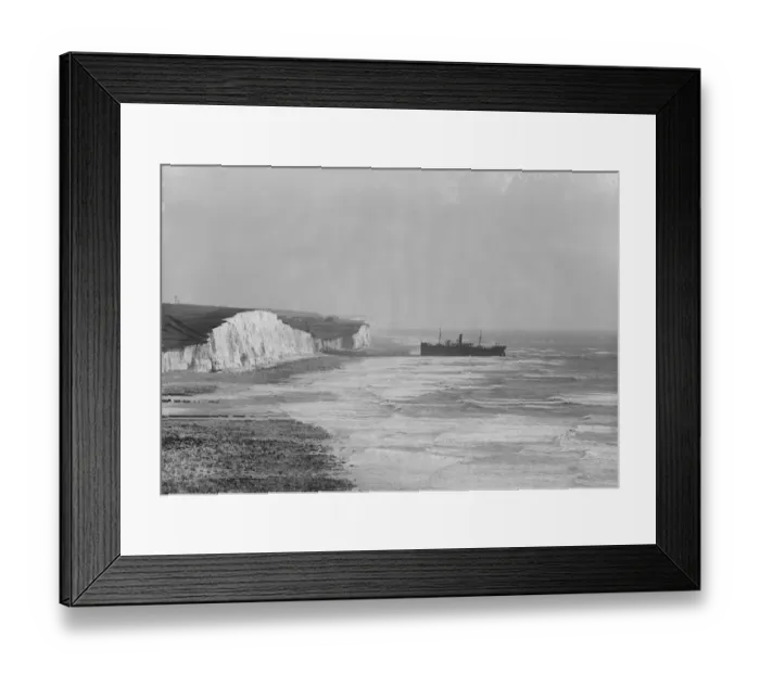 Framed Print : Sea drama near Brighton. Thrilling rescues in a gale. The ship on the rocks Framed Print : Sea drama near Brighton. Thrilling rescues in a gale. The ship on the rocks