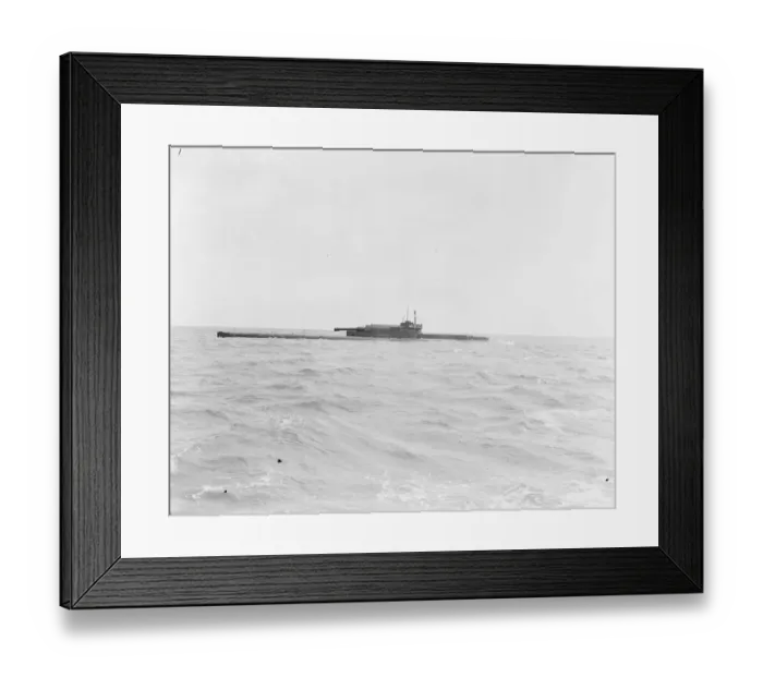 Framed Print : HMS Submarine No 3 Side view at sea 30 March 1920 Framed Print : HMS Submarine No 3 Side view at sea 30 March 1920