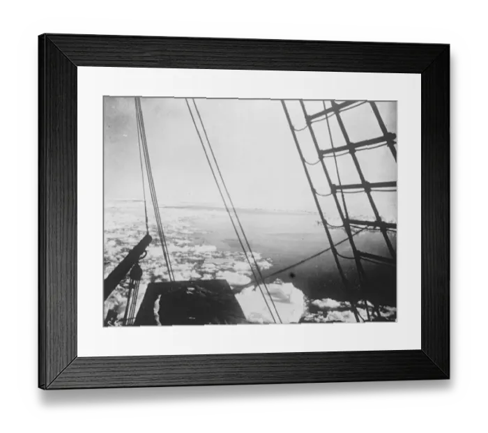 Framed Print : Daring attempt to drift across polar sea. Helplessly locked in ice for twenty four months Framed Print : Daring attempt to drift across polar sea. Helplessly locked in ice for twenty four months