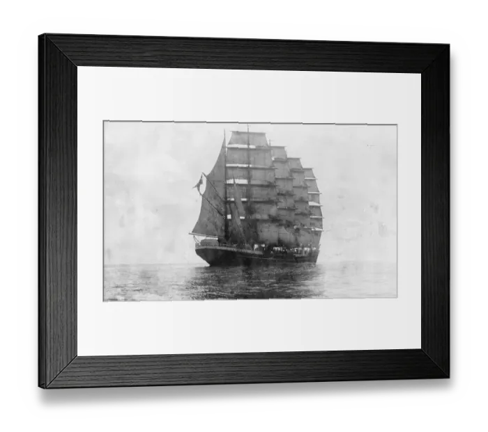 Framed Print : The Kobenhavn. Sailing ship. 1925 Framed Print : The Kobenhavn. Sailing ship. 1925