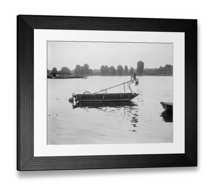 Framed Print : Mystery Craft On The Thames A strange looking craft known as Nil Desperandum seen Framed Print : Mystery Craft On The Thames A strange looking craft known as Nil Desperandum seen