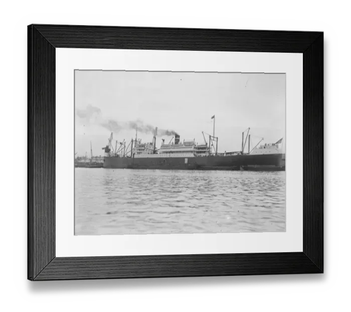 Framed Print : The US Mail Steamship Co, new mail steamer the Pan Handle State has arrived