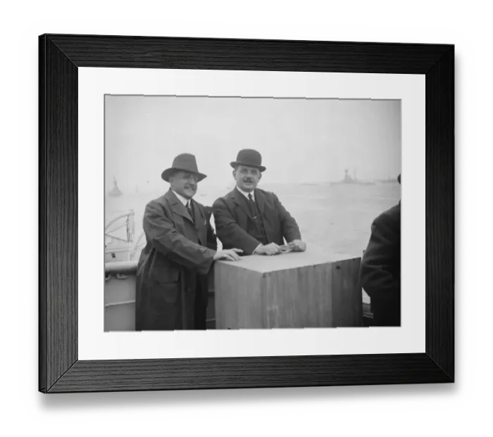 Framed Print : The great naval revie at Spithead M Herriot and M Theunis, the French and and Belgian Framed Print : The great naval revie at Spithead M Herriot and M Theunis, the French and and Belgian