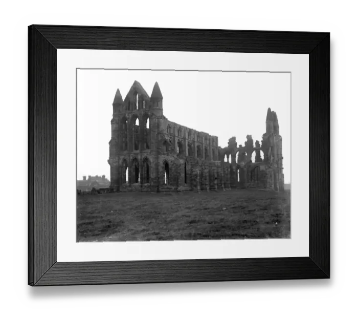 Framed Print : Whitby Abbey ruins, north Yorkshire. 25 October 1920 Framed Print : Whitby Abbey ruins, north Yorkshire. 25 October 1920