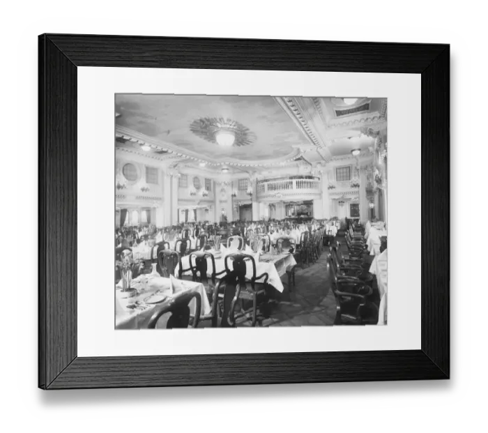 Framed Print : M V Alcantara. 1st Class Dining Saloon. 1927 Framed Print : M V Alcantara. 1st Class Dining Saloon. 1927