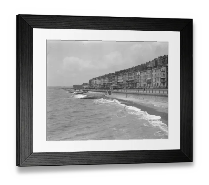 Framed Print : The seafront at St Leonards - on - Sea. 1925 Framed Print : The seafront at St Leonards - on - Sea. 1925
