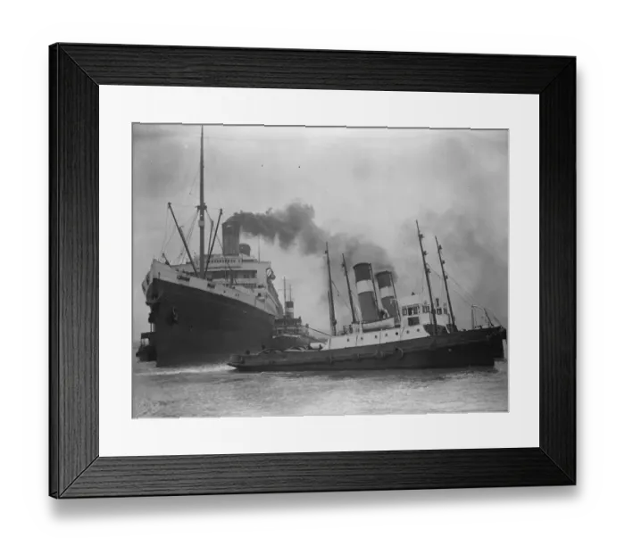 Framed Print : Worlds largest liner dry docked. The biggest weight lifting feat ever attempted Framed Print : Worlds largest liner dry docked. The biggest weight lifting feat ever attempted