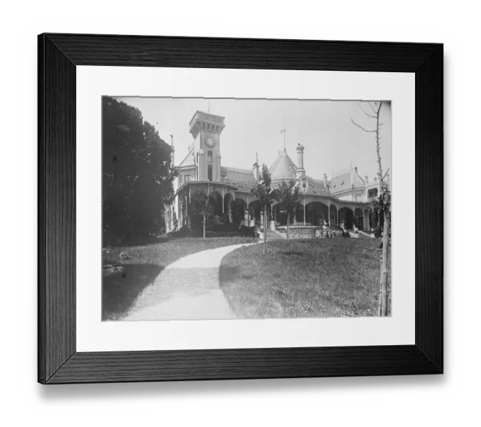 Framed Print : Exiled Emperors Swiss home. The Villa Prangins, on Lake Leman, Switzerland Framed Print : Exiled Emperors Swiss home. The Villa Prangins, on Lake Leman, Switzerland