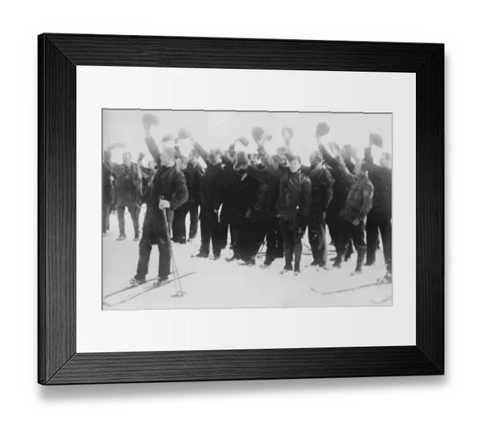 Framed Print : Mystery of Amundsen; First photographs of the start of the Amundsen Ellsworth Spectators Framed Print : Mystery of Amundsen; First photographs of the start of the Amundsen Ellsworth Spectators