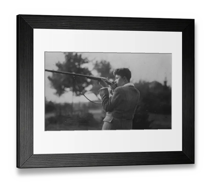 Framed Print : The Archduke Otto of Austria, shooting in the grounds of the Villa Lequeitio, Spain