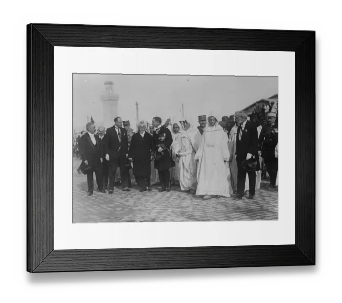 Framed Print : Casablanca welcomes new Sultan. Sidi Mohammed, the young new Sultan of Morocco