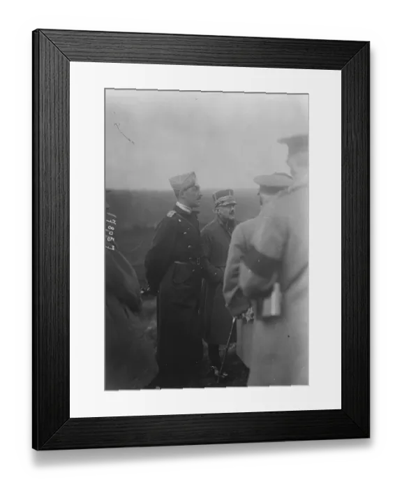Framed Print : Danish Prince at French army manoeuvers Prince Arel of Denmark ( left ) watching Framed Print : Danish Prince at French army manoeuvers Prince Arel of Denmark ( left ) watching