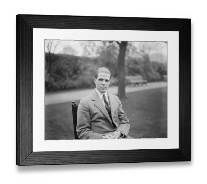 Framed Print : Mr J H Clynes, son of Mr Clynes. 11 October 1924 Framed Print : Mr J H Clynes, son of Mr Clynes. 11 October 1924
