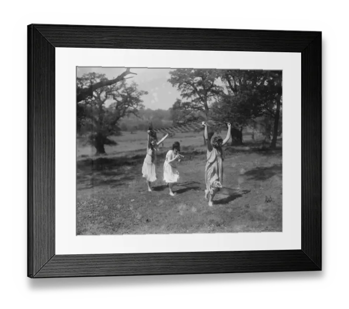 Framed Print : Miss Helen May pupils in Richmond Park 8 May 1921 Framed Print : Miss Helen May pupils in Richmond Park 8 May 1921