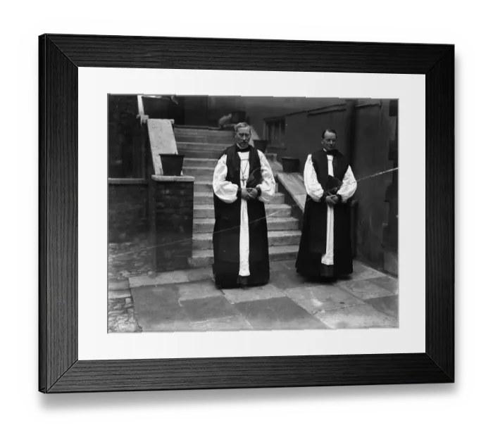 Framed Print : Two new Bishops consecrated at Westminster. Dr A C Headlam ( left ), Canon of Christchurch