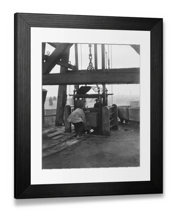 Framed Print : Coal Strike Imminent Getting in the last of the reserves at Great London depot Busy Framed Print : Coal Strike Imminent Getting in the last of the reserves at Great London depot Busy