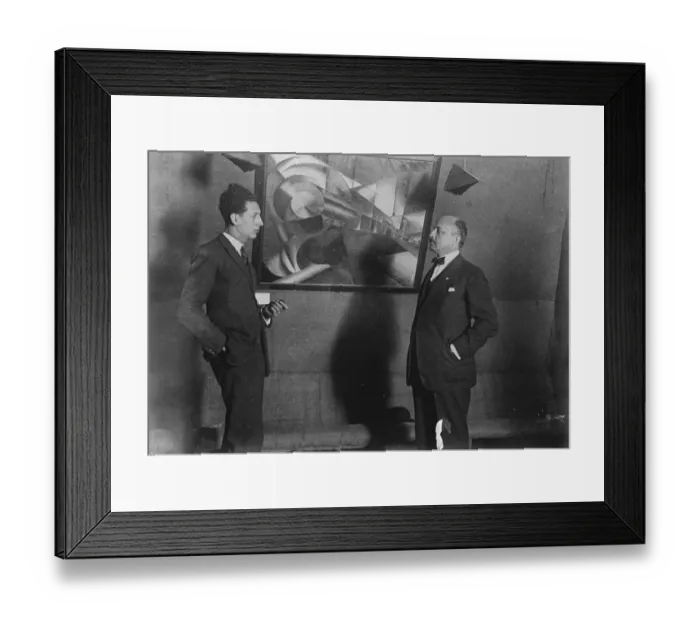 Framed Print : Futurist Art Leader At a Futurist Art Exhibition in Rome A new exhibition of futurist Framed Print : Futurist Art Leader At a Futurist Art Exhibition in Rome A new exhibition of futurist