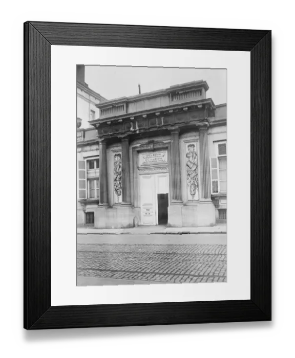 Framed Print : The Foreign Office at Brussels, where an important conference attended by French