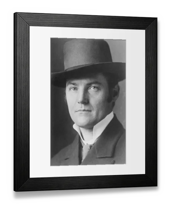 Framed Print : Rudolf Hans Bartsch, Austrias most noted novelist whose sensational tale Dark