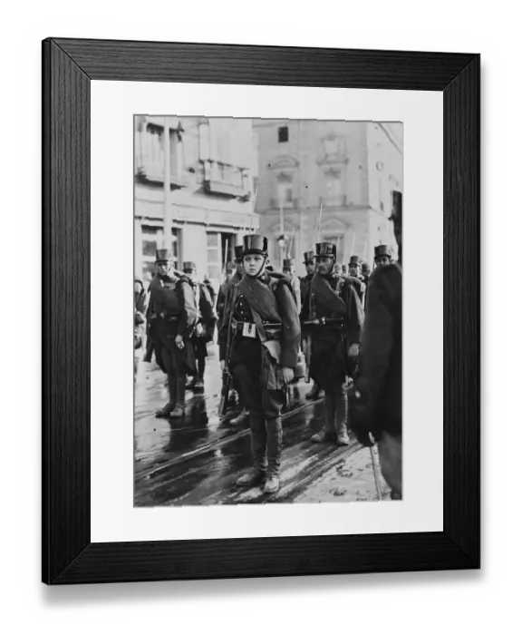 Framed Print : Spanish Crown Prince With Fixed Bayonet The Spanish Crown Prince ( right ) passing Framed Print : Spanish Crown Prince With Fixed Bayonet The Spanish Crown Prince ( right ) passing