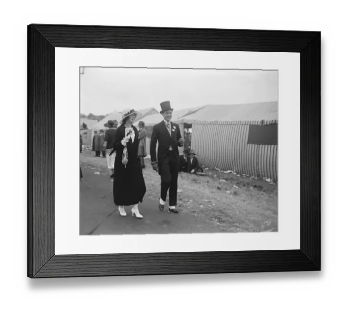 Framed Print : Ascot. Sir John and Lady Dashwood. 21 June 1923 Framed Print : Ascot. Sir John and Lady Dashwood. 21 June 1923