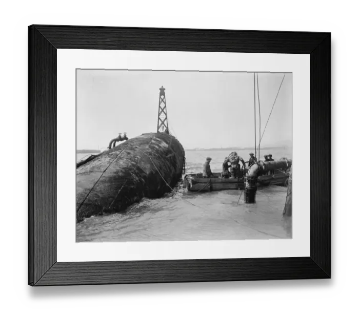 Framed Print : Dover memory of the war After many years, efforts are being made to raise the monitor