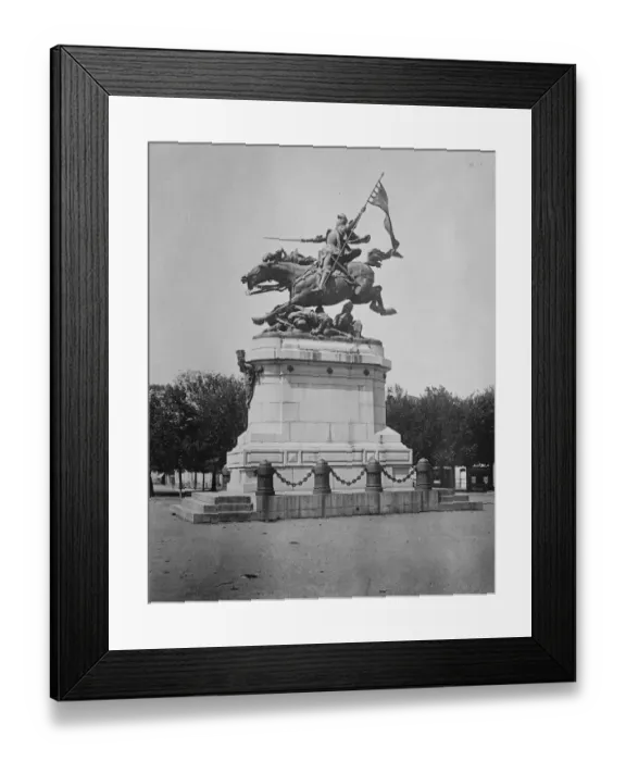 Framed Print : Chinon, France - the new statue of Joan of Arc. 25 February 1929 Framed Print : Chinon, France - the new statue of Joan of Arc. 25 February 1929