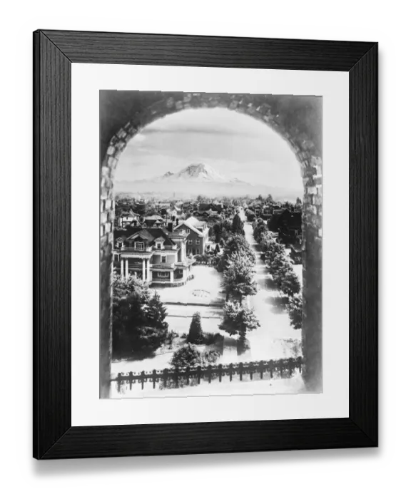 Framed Print : Americas most beautiful city. A birdseye view of Seattle, Washington Framed Print : Americas most beautiful city. A birdseye view of Seattle, Washington