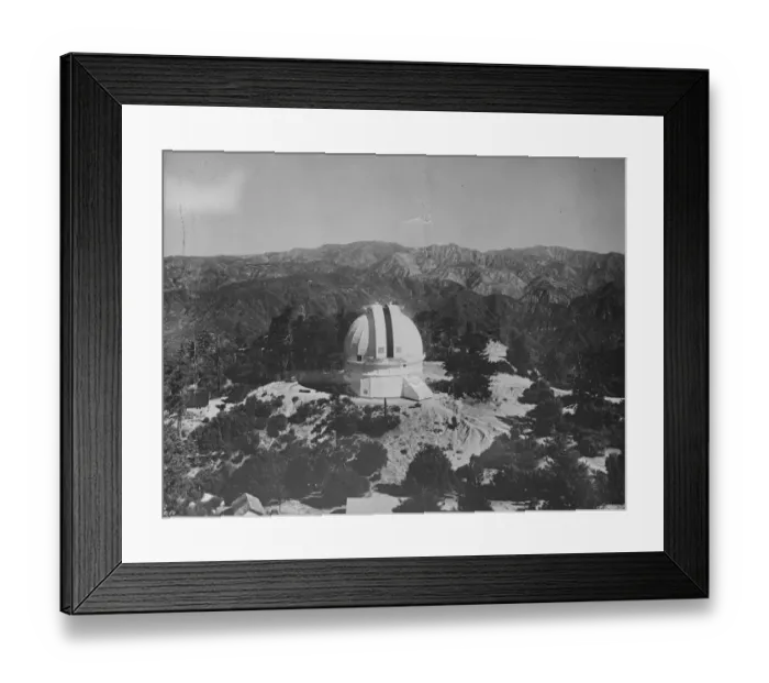 Framed Print : Home of Worlds Greatest Eye The 100 foot dome on Mount Wilson Observatory in Los Angeles County Framed Print : Home of Worlds Greatest Eye The 100 foot dome on Mount Wilson Observatory in Los Angeles County