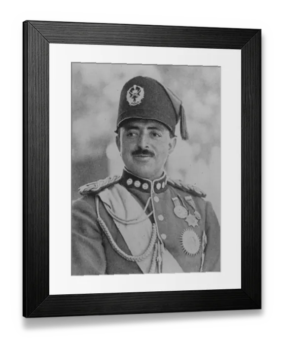 Framed Print : Amanullah Khan Amir of Afghanistan 4 March 1925 Framed Print : Amanullah Khan Amir of Afghanistan 4 March 1925
