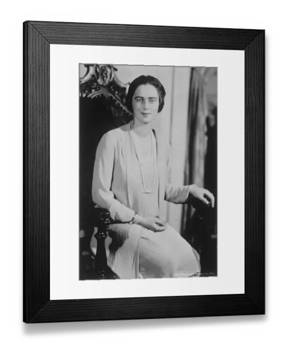 Framed Print : Princess Ileana of Rumania photographed at Rumanian Legation, Washington. 30 October Framed Print : Princess Ileana of Rumania photographed at Rumanian Legation, Washington. 30 October