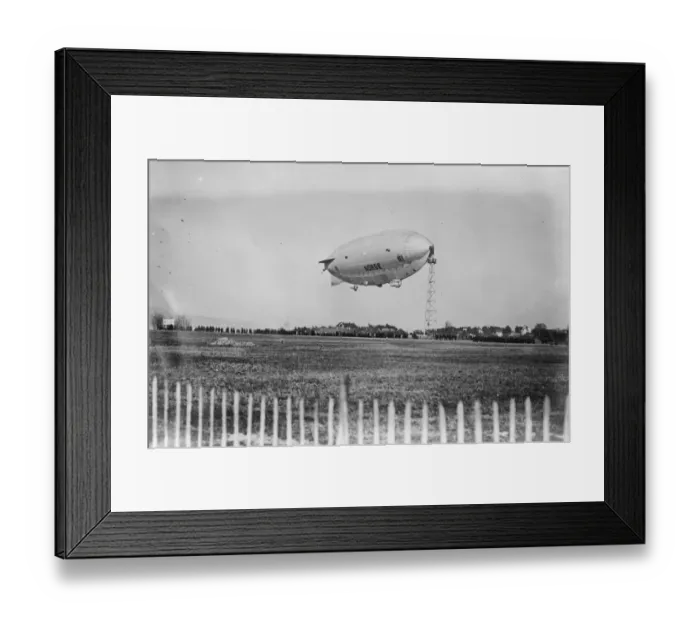 Framed Print : The North Pole airship at Oslo. The Airship Norge photographed at Oslo after Framed Print : The North Pole airship at Oslo. The Airship Norge photographed at Oslo after